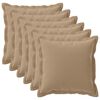 vidaXL Povlak na pol&scaron;t&aacute;ř 6 ks HOUTEN Taupe 80 x 80 cm Polyester