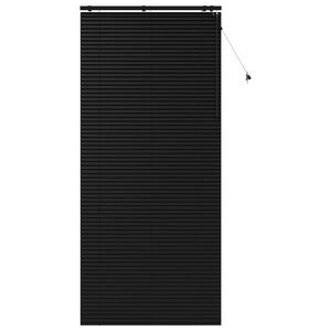 vidaXL Venet &scaron;koln&iacute; žaluzie Čern&aacute; 100 x 250 cm 35 mm Masivn&iacute; paulovnie