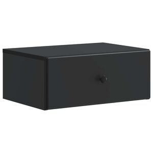 vidaXL N&aacute;stěnn&yacute; nočn&iacute; stolek Čern&aacute; 49 x 34,5 x 20 cm Kompozitn&iacute; dřevo