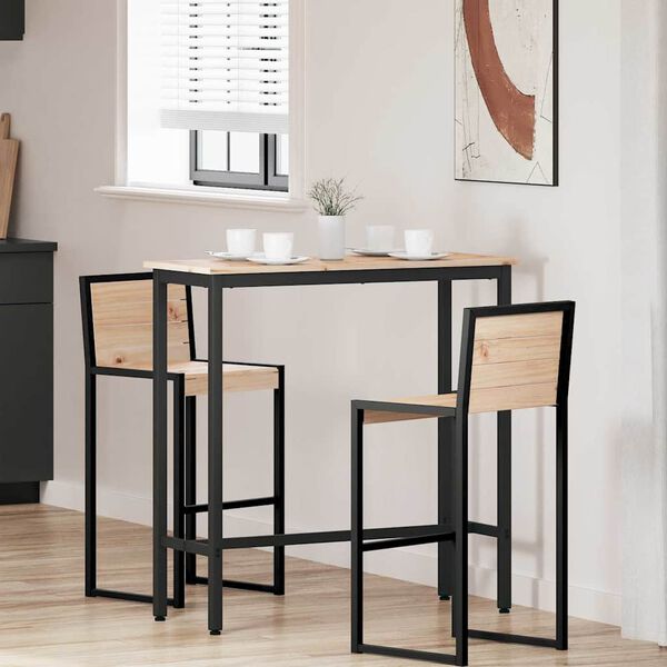 vidaXL stůl Př&iacute;rodn&iacute; 100 x 40 x 101 cm Inžen&yacute;rsk&eacute; dřevo a ocel