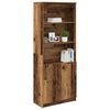 vidaXL Skř&iacute;ň highboard Star&eacute; dřevo 70x35x180 cm kompozitn&iacute; dřevo