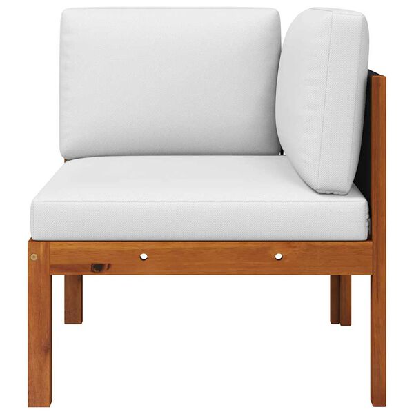 vidaXL Zahradn&iacute; rohov&eacute; pohovky 2 ks s pol&scaron;t&aacute;ři, ak&aacute;cie a provaz