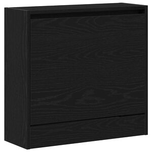 vidaXL Skř&iacute;ň na obuv 60 x 21 x 57 cm Kompozitn&iacute; dřevo Čern&yacute; dub