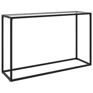 vidaXL Konzolov&yacute; stolek průhledn&yacute; 120 x 35 x 75 cm tvrzen&eacute; sklo