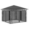 vidaXL Alt&aacute;n s moskyti&eacute;rou 3 x 3 x 2,73 m antracitov&yacute; 180 g/m&sup2;