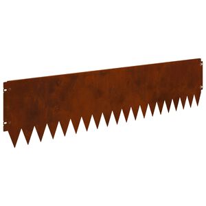 vidaXL Okraj tr&aacute;vn&iacute;ku 20 ks 103 x 25 cm Ocel Rezav&aacute;