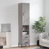 vidaXL Skř&iacute;ň highboard &scaron;ed&aacute; sonoma 34,5 x 34 x 180 cm kompozitn&iacute; dřevo