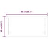 vidaXL Koupelnov&eacute; zrcadlo s LED osvětlen&iacute;m 60x30 cm