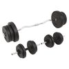 vidaXL Sada činek barbell a dumbbell, 60 kg