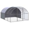 vidaXL Venkovn&iacute; klec pro kuřata 3 x 4 x 2 m pozinkovan&aacute; ocel