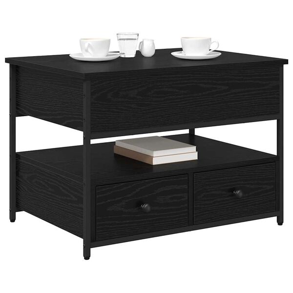 vidaXL Konferenčn&iacute; stolek Čern&yacute; dub 70 x 50 x 54.5 cm kompozitn&iacute; dřevo