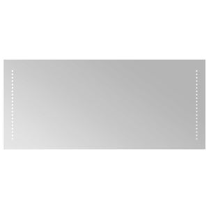 vidaXL LED koupelnov&eacute; zrcadlo Transparentn&iacute; 90 x 40 cm tvrzen&eacute; sklo