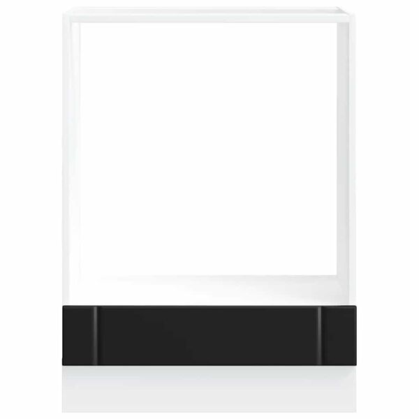 vidaXL Skříňka na troubu "Lucca" černý kompozitní dřevo