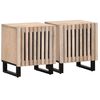 vidaXL Nočn&iacute; stolky 2 ks 40x34x46 cm masivn&iacute; bělen&eacute; mangovn&iacute;kov&eacute; dřevo
