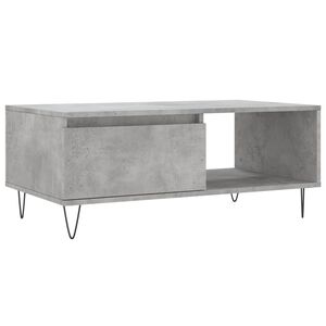 vidaXL Konferenčn&iacute; stolek betonově &scaron;ed&yacute; 90x50x36,5 cm kompozitn&iacute; dřevo
