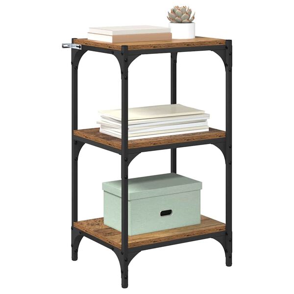 vidaXL Knihovna Staré dřevo 40 x 33 x 70,5 cm