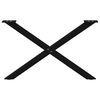 vidaXL Nohy konferenčn&iacute;ho stolku ve tvaru X, 2 ks, čern&eacute;, 70 x (42-43) cm, ocel