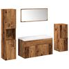 vidaXL 5d&iacute;ln&aacute; koupelnov&aacute; sestava old wood kompozitn&iacute; dřevo