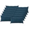 vidaXL Povlak na pol&scaron;t&aacute;ř 12 pcs HEERLEN Modr&aacute; 40 x 80 cm Samet