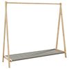 vidaXL Stojan na oblečen&iacute; s policemi 106x34x102 cm bambus