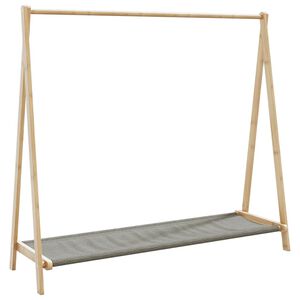 vidaXL Stojan na oblečen&iacute; s policemi 106x34x102 cm bambus
