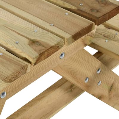 vidaXL Piknikový stůl a lavice 220x122x72 cm impregnované borové dřevo
