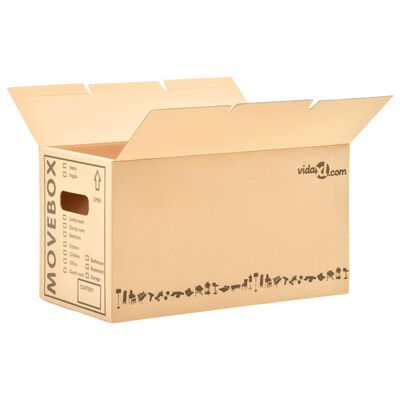 vidaXL Kartónové krabice na stěhování XXL 80 ks 60 x 33 x 34 cm