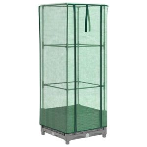 vidaXL Vyv&yacute;&scaron;en&yacute; z&aacute;hon se sklen&iacute;kem ratanov&yacute; vzhled 40 x 40 x 123 cm