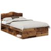 vidaXL R&aacute;m postele Star&eacute; dřevo 135 x 190 cm Masivn&iacute; borov&eacute; dřevo