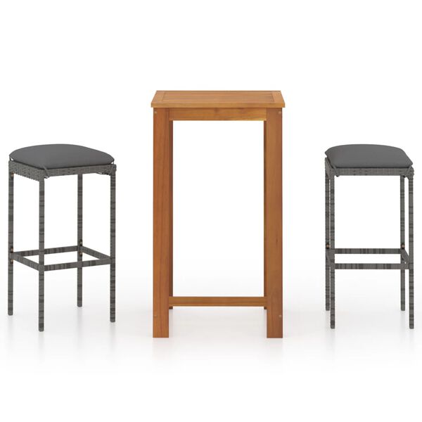 vidaXL 3d&iacute;ln&yacute; zahradn&iacute; barov&yacute; set s podu&scaron;kami &scaron;ed&yacute;