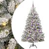 vidaXL Uměl&yacute; v&aacute;nočn&iacute; stromeček 180 cm 300 LED Tepl&aacute; b&iacute;l&aacute; PVC a ocel