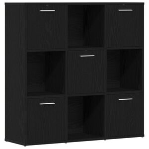 vidaXL Knihovna čern&yacute; dub 90x28x90 cm kompozitn&iacute; dřevo