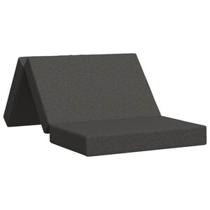 vidaXL Skl&aacute;dac&iacute; pohovka postel 100 x 67 x 45 cm Tmavě &scaron;ed&aacute;