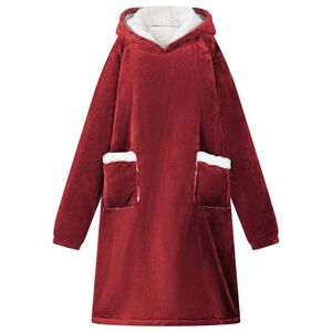 vidaXL Mikina s kapuc&iacute; Bordeaux červen&aacute; M Fleece a flanel