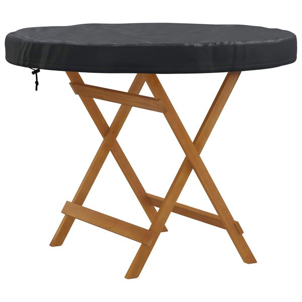 vidaXL Kryt na Venku Stůl Čern&aacute; 92 x 92 x 10 cm 600D Oxfordsk&aacute; tkanina