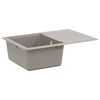 vidaXL Dřez 80% Křemenn&eacute; a 20% Pryskyřice 670 x 460 mm &Scaron;ed&aacute;