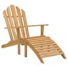 vidaXL Křeslo Adirondack s podnožkou masivn&iacute; teakov&eacute; dřevo