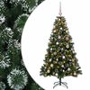vidaXL Uměl&yacute; v&aacute;nočn&iacute; stromek s v&aacute;nočn&iacute;mi koulemi 120 cm 150 LED