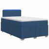 vidaXL Postel boxspring s matrac&iacute; s čelo Modr&aacute; 120 x 190 cm Textil