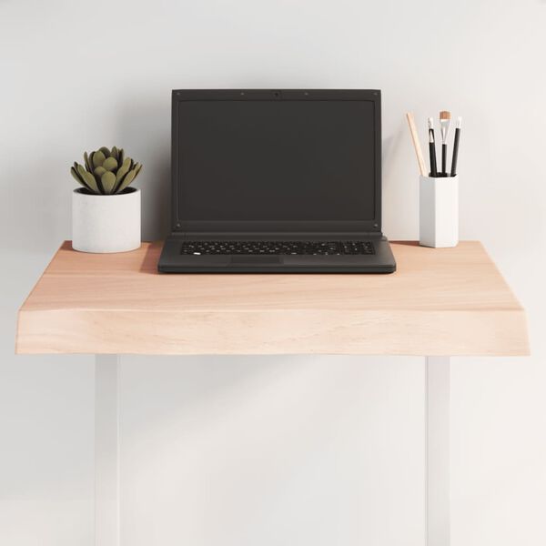 vidaXL Stoln&iacute; deska 60x60x(2-6) cm neo&scaron;etřen&yacute; masivn&iacute; dřevo živ&aacute; hrana