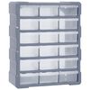 vidaXL Organiz&eacute;r s 18 středně velk&yacute;mi z&aacute;suvkami 38 x 16 x 47 cm