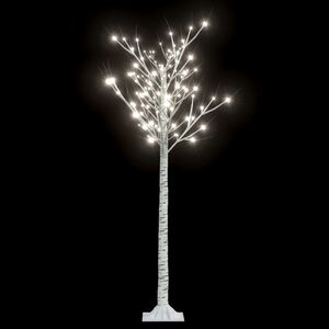 vidaXL V&aacute;nočn&iacute; strom 156 studen&yacute;ch b&iacute;l&yacute;ch LED 1,5 m vrba dovnitř i ven