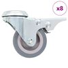 vidaXL 8 ks otočn&aacute; kolečka s otvorem pro &scaron;roub 50 mm