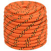 vidaXL V&iacute;ce&uacute;čelov&eacute; užitkov&eacute; lano 16 mm 250 m Oranžov&aacute; PP