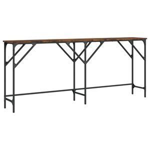 vidaXL Konzolov&yacute; stolek kouřov&yacute; dub 180 x 29 x 75 cm kompozitn&iacute; dřevo
