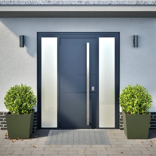 vidaXL Zahradn&iacute; truhl&iacute;ky 2 ks olivově zelen&eacute; 50 x 50 x 50 cm ocel