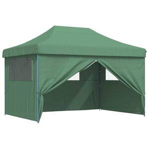 vidaXL Party Stan 279 x 410 x 315 cm Zelen&aacute; Oxford l&aacute;tka