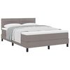 vidaXL Postel s boxspringem s matrac&iacute; s čelo Taupe 140 x 200 cm textil