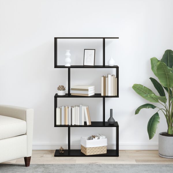 vidaXL Knihovna Čern&yacute; dub 70 x 24 x 129 cm kompozitn&iacute; dřevo