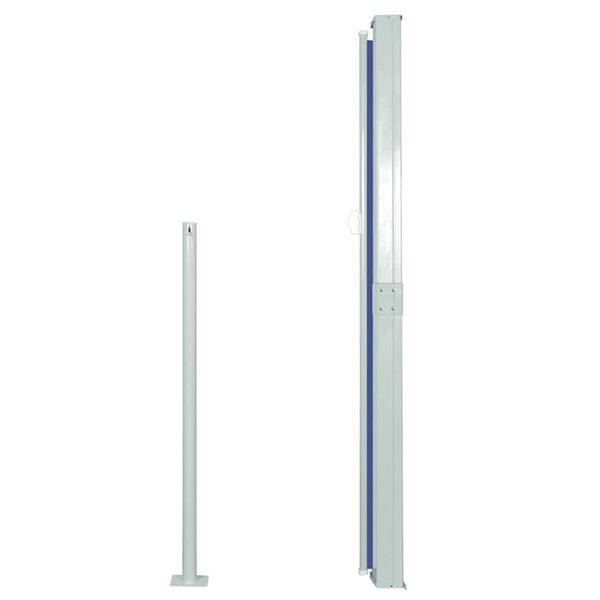 vidaXL Zatahovací boční markýza/zástěna na terasu 170 x 300 cm modrá